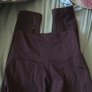 Adidas Women's High-Waisted Leggings - Dark Purple